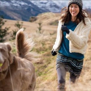 Patagonia Lunar Frost faux fur zip jacket coat